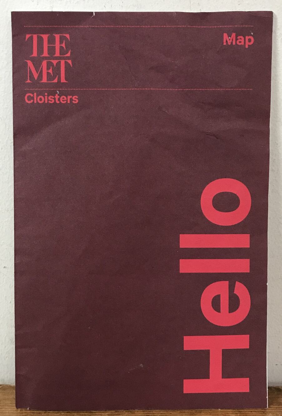 The Met Cloisters Map Guide Pamphlet Booklet NYC